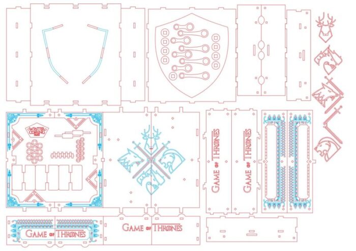 Caja Reloj Juego de Tronos