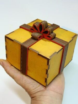 Caja Regalo Personalizable para Corte Láser (PDF)