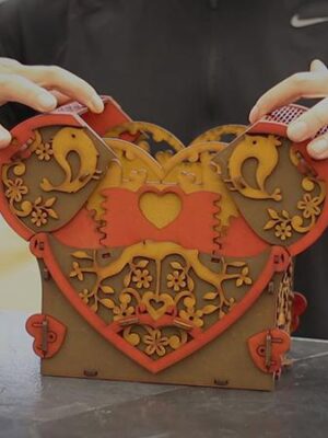 Caja de San Valentín para Corte Láser (PDF)
