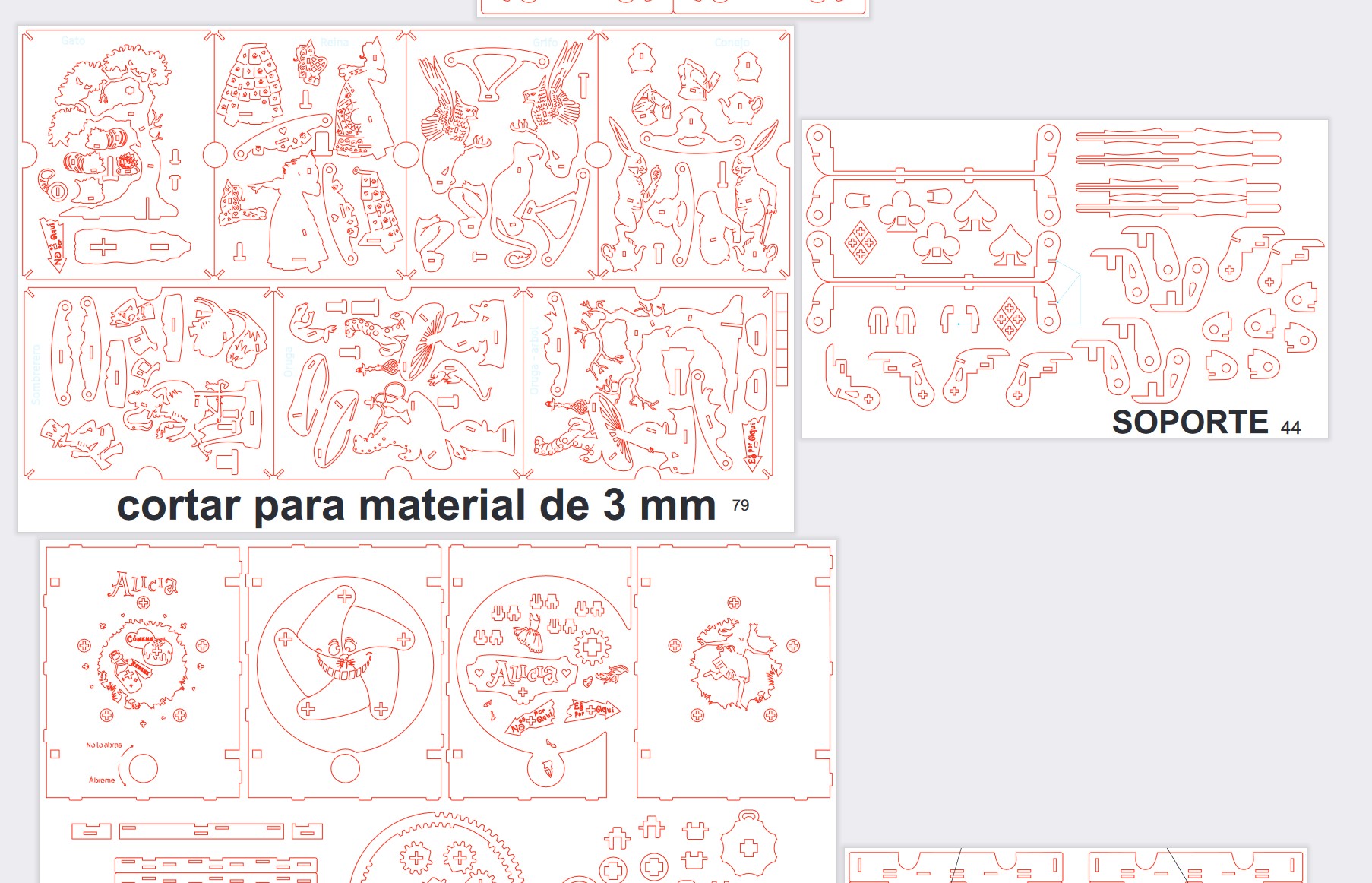 Caja Libro Alicia en el País de las Maravillas