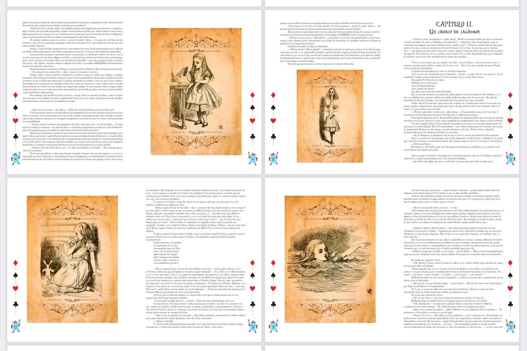 Caja Libro Alicia en el País de las Maravillas