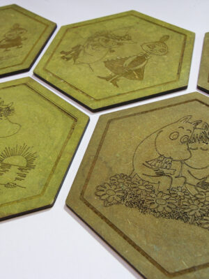 Portavasos Hexagonales Moomis para Corte Láser (PDF)